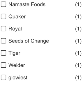 Case-sensitive sorting of brands